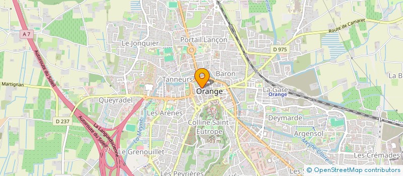 localisation de l'entreprise ATLANTIS à ORANGE
