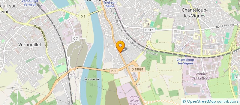 localisation de l'entreprise ATLANTIS  TRIEL-SUR-SEINE