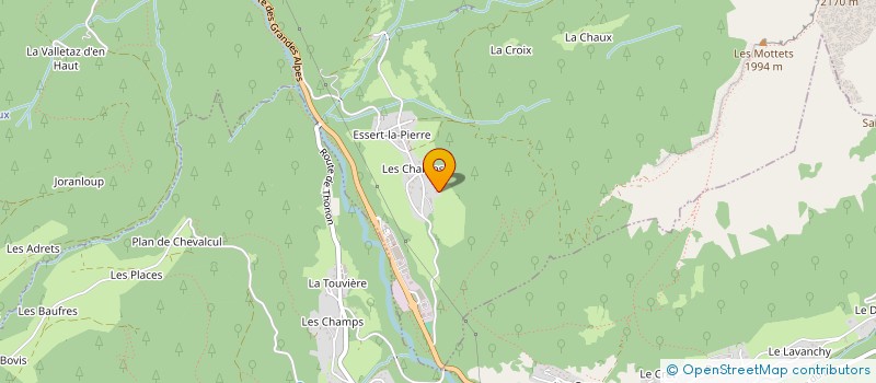 localisation de l'entreprise ATLANTIS  SAINT-JEAN-D'AULPS