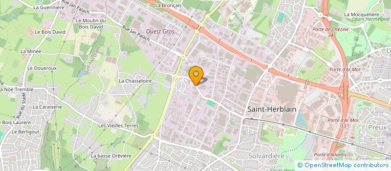 localisation de l'entreprise ATLANTIS AUTO CONTROLE à SAINT-HERBLAIN