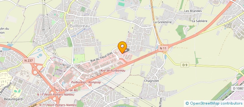 localisation de l'entreprise ATLANTIS AUTOMOBILES  PUILBOREAU