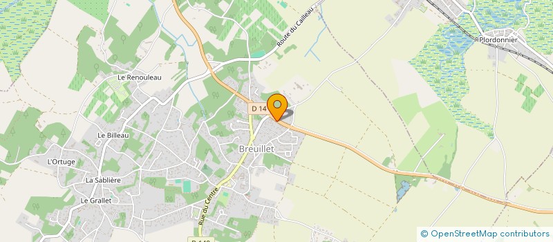 localisation de l'entreprise ATLANTIS BATIMENT  BREUILLET