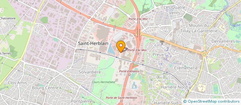 localisation de l'entreprise ATLANTIS BHO à SAINT-HERBLAIN