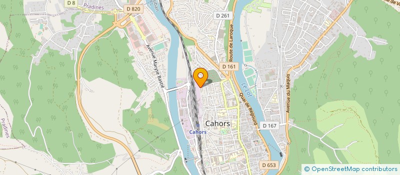 localisation de l'entreprise ATLANTIS CF  CAHORS