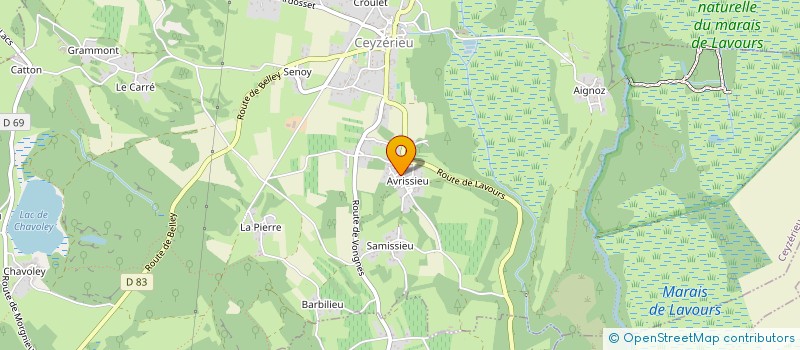 localisation de l'entreprise ATLANTIS CONSEIL ET FORMATION SARL à CEYZERIEU