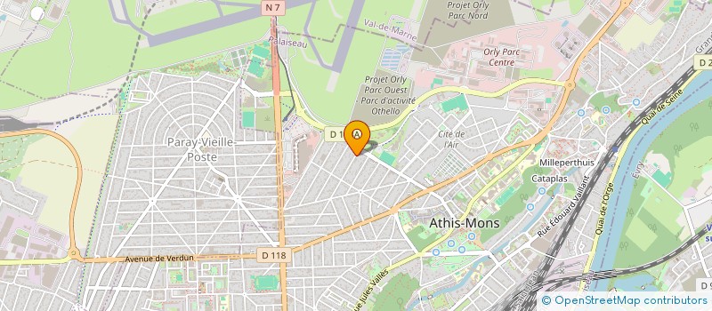 localisation de l'entreprise ATLANTIS GEOTECHNIQUE à RIS-ORANGIS