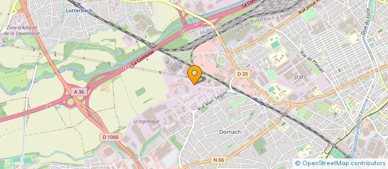 localisation de l'entreprise ATLANTIS INVEST  MULHOUSE