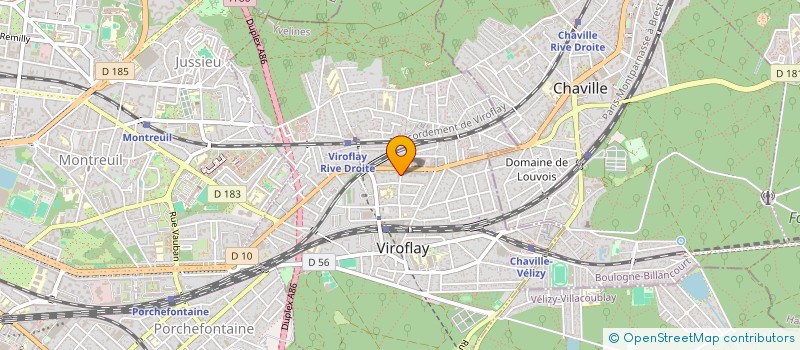 localisation de l'entreprise ATLANTIS - M ET MME HUARD  VIROFLAY