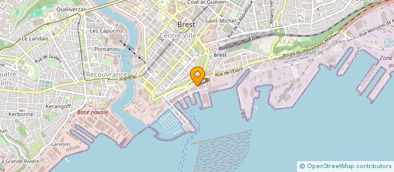 localisation de l'entreprise ATLANTIS RH à BREST