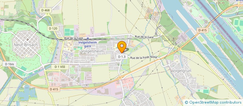 localisation de l'entreprise ATLANTIS TRANSFER  VOLGELSHEIM