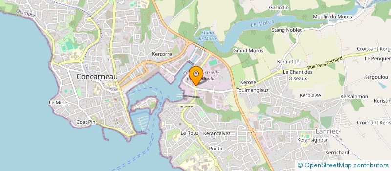 localisation de l'entreprise ATLANTISO à CONCARNEAU