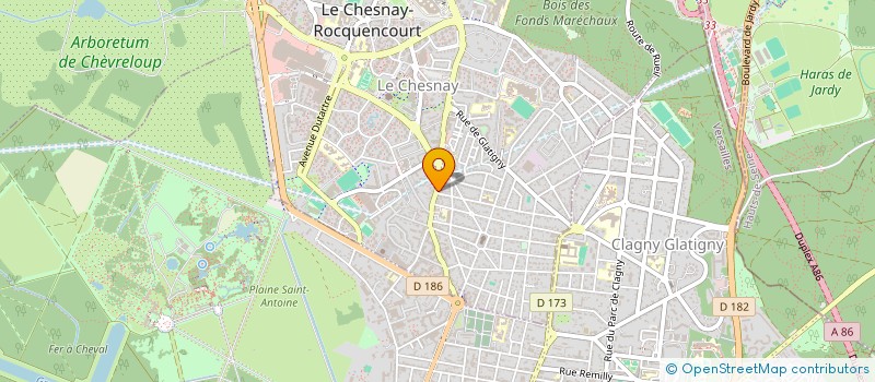 localisation de l'entreprise ATLANTISSE à LE CHESNAY-ROCQUENCOURT