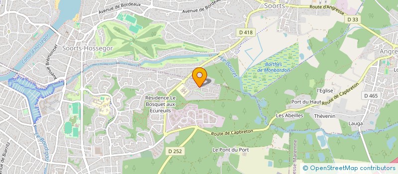 localisation de l'entreprise ATLANTISUD FORAGE à CAPBRETON