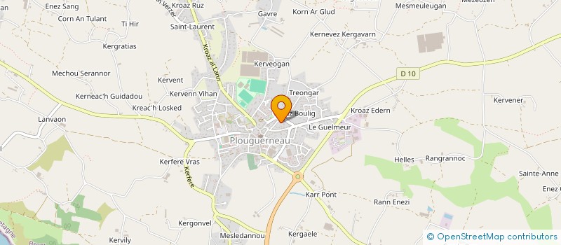 localisation de l'entreprise ATLANTNET  PLOUGUERNEAU