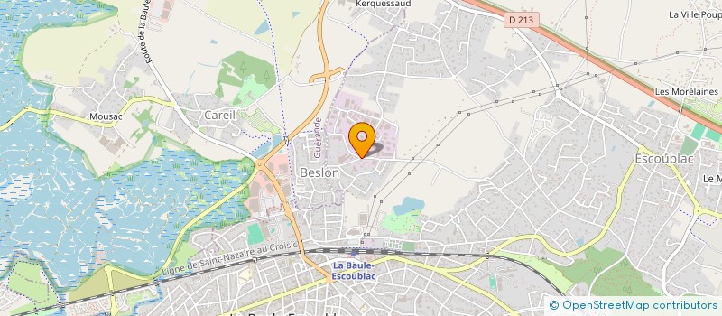 localisation de l'entreprise ATLANTRAIN à LA BAULE-ESCOUBLAC