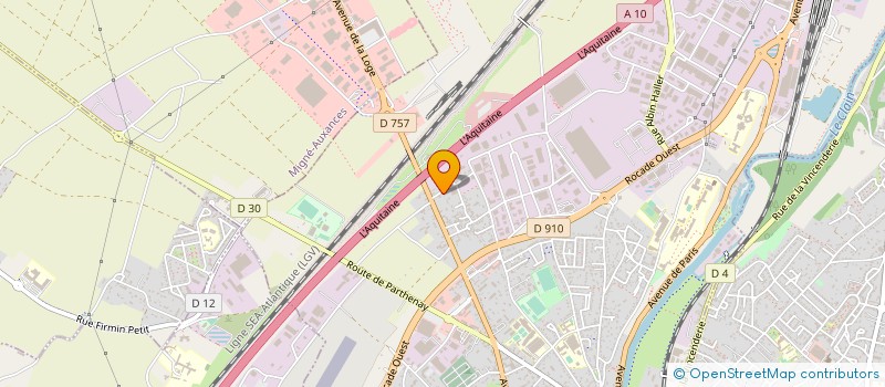 localisation de l'entreprise ATLANTYK NEGOCE INTERNATIONAL à POITIERS