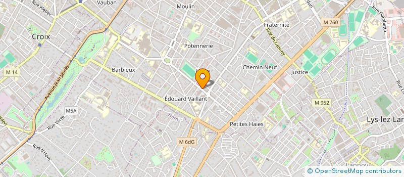localisation de l'entreprise ATLANTYS à ROUBAIX