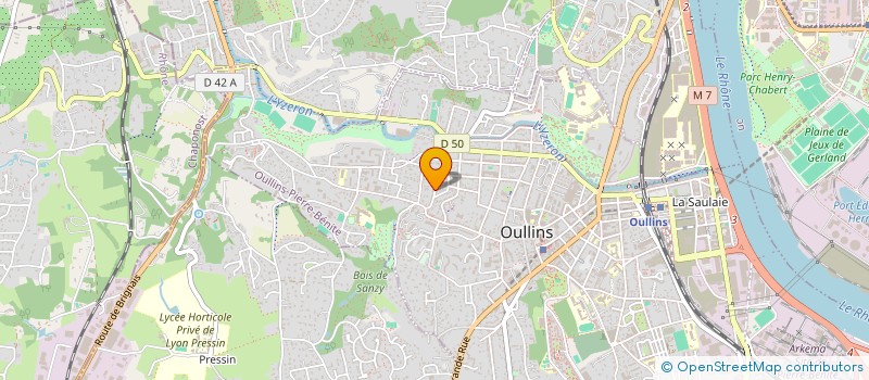 localisation de l'entreprise ATLANTYSS à OULLINS-PIERRE-BENITE