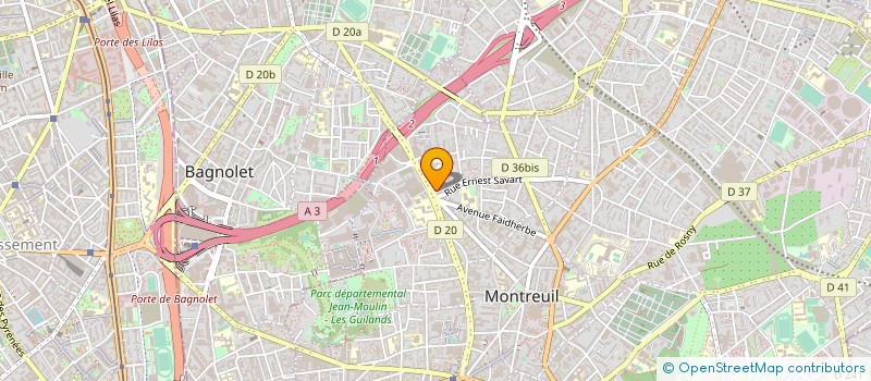 localisation de l'entreprise ATLAS à MONTREUIL
