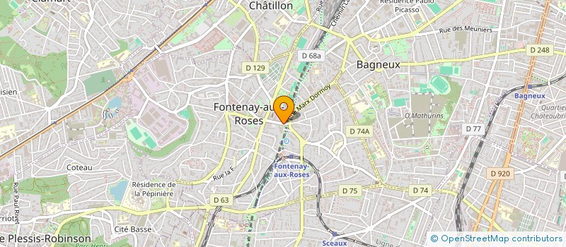 localisation de l'entreprise ATLAS à FONTENAY AUX ROSES