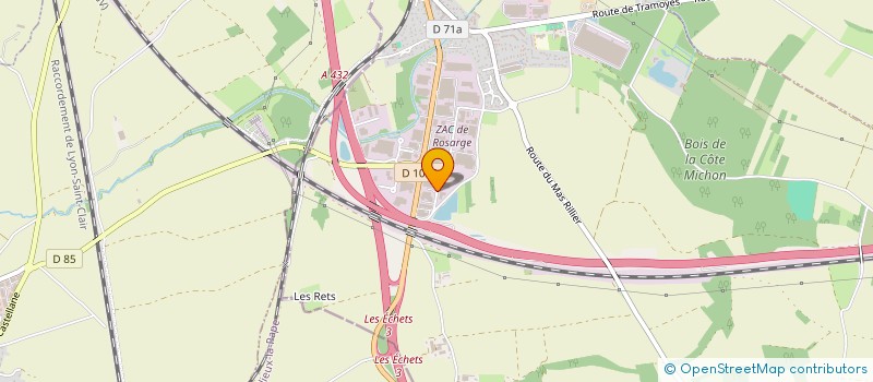 localisation de l'entreprise ATLAS 4D à MIRIBEL