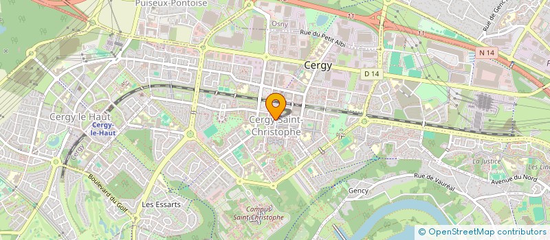localisation de l'entreprise ATLAS à CERGY