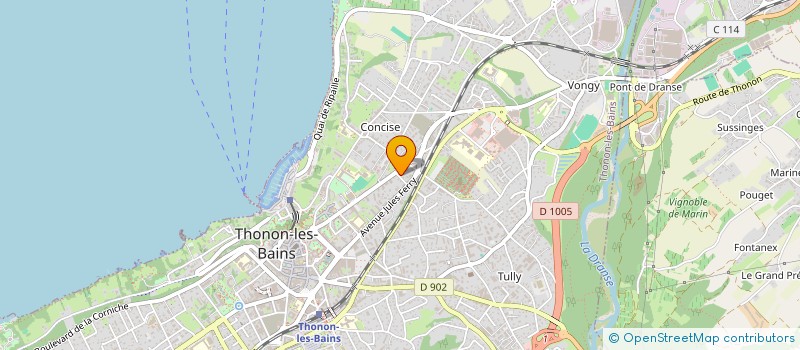 localisation de l'entreprise ATLAS à THONON-LES-BAINS