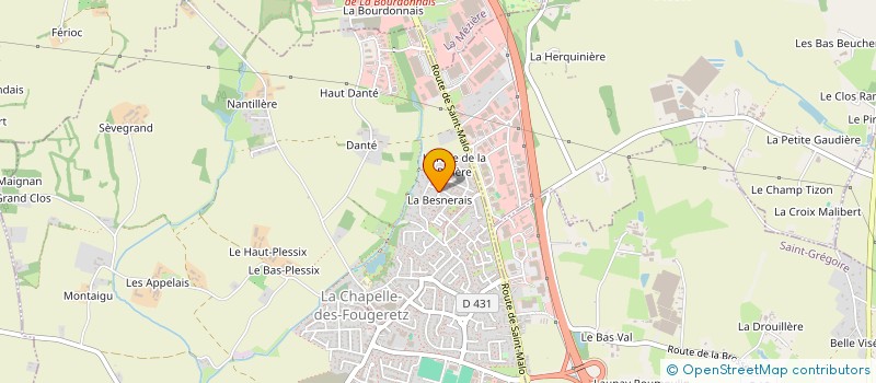 localisation de l'entreprise ATLAS  LA CHAPELLE-DES-FOUGERETZ