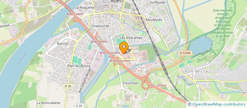 localisation de l'entreprise ATLAS  ARLES