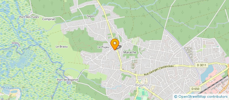 localisation de l'entreprise ATLAS  BIGANOS