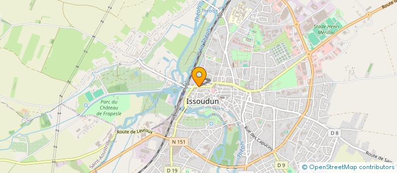 localisation de l'entreprise ATLAS à ISSOUDUN