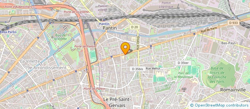localisation de l'entreprise ATLAS  PANTIN