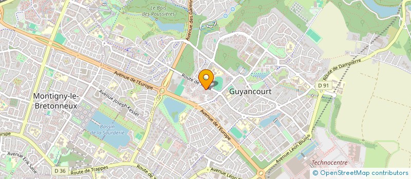 localisation de l'entreprise ATLAS  GUYANCOURT