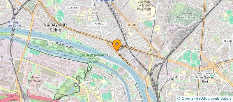 localisation de l'entreprise ATLAS BATIMENT à EPINAY-SUR-SEINE