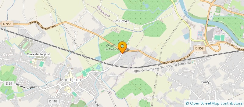 localisation de l'entreprise ATLAS BATIMENT & CO  MONTBETON