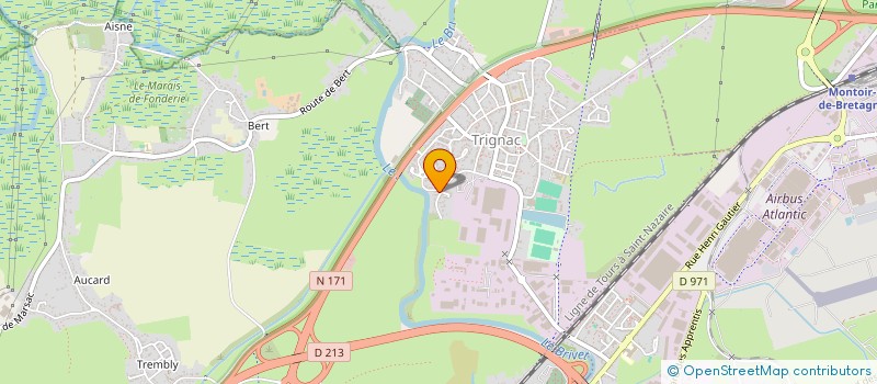 localisation de l'entreprise ATLAS CARGO  TRIGNAC