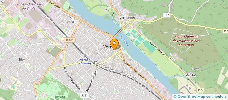 localisation de l'entreprise ATLAS COIFFURE à VERNON