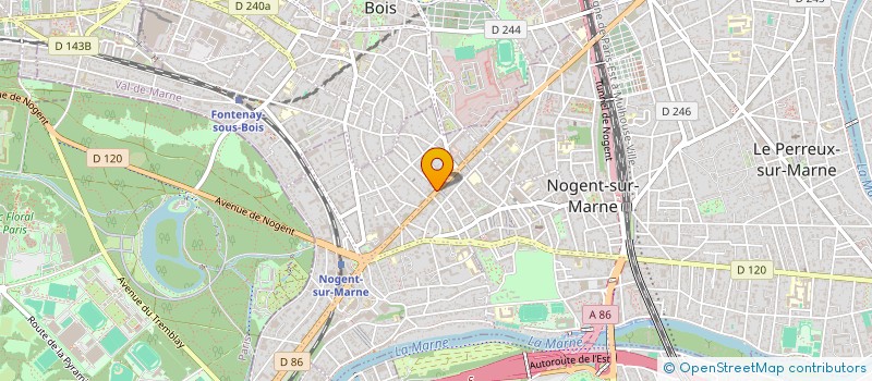 localisation de l'entreprise ATLAS COIFFURE à NOGENT-SUR-MARNE
