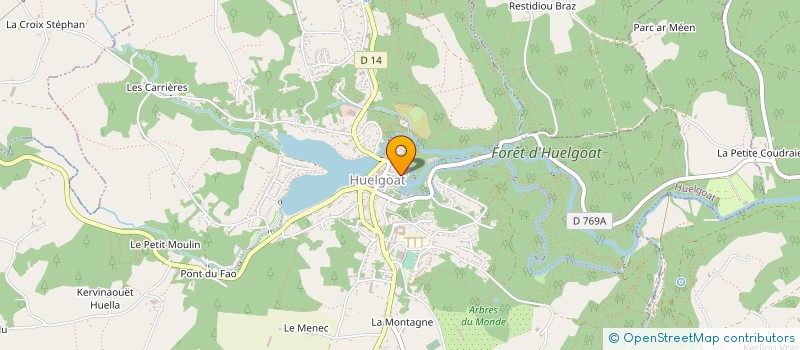 localisation de l'entreprise ATLAS CONSTRUCTION  HUELGOAT