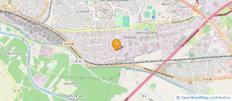 localisation de l'entreprise ATLAS CONSTRUCTION  BEZIERS