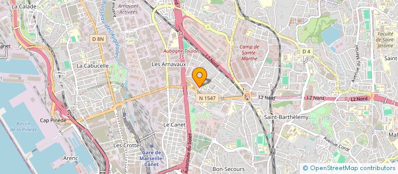 localisation de l'entreprise ATLAS CONSTRUCTION ET RENOVATION à MARSEILLE