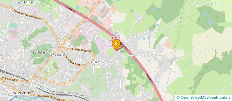 localisation de l'entreprise ATLAS CONSTRUCTIONS à VIERZON