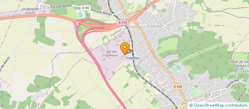 localisation de l'entreprise ATLAS COPCO APPLICATIONS INDUSTRIELLES à FREPILLON