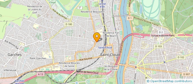 localisation de l'entreprise ATLAS CORPORATION ET COMPAGNIE à SAINT-CLOUD