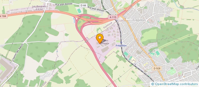 localisation de l'entreprise ATLAS CREATION  FREPILLON