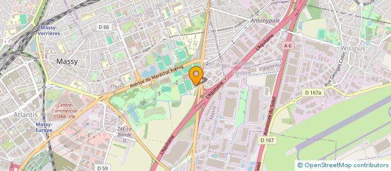 localisation de l'entreprise ATLAS EMBALLAGE à MASSY