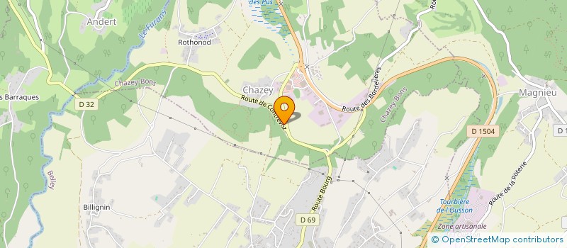 localisation de l'entreprise ATLAS EXPANSION à CHAZEY-BONS