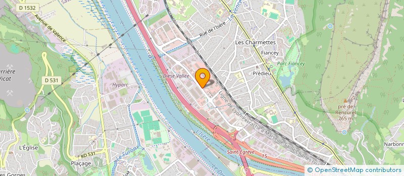 localisation de l'entreprise ATLAS FRIGO  SAINT-EGREVE