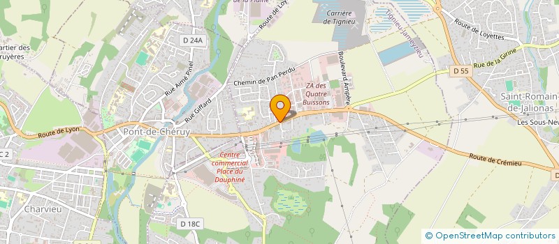 localisation de l'entreprise ATLAS IMMO  TIGNIEU-JAMEYZIEU