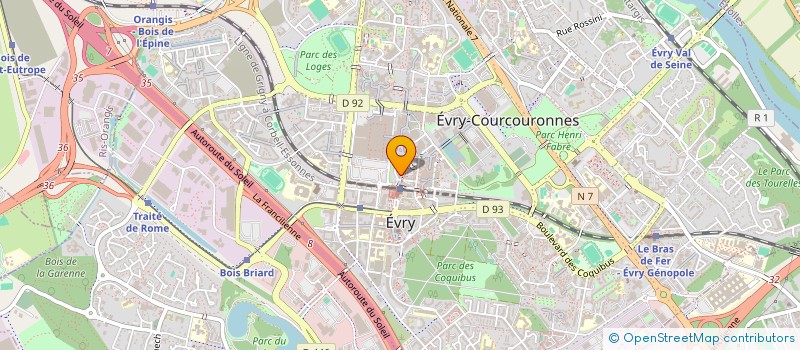 localisation de l'entreprise ATLAS IMMO à EVRY-COURCOURONNES